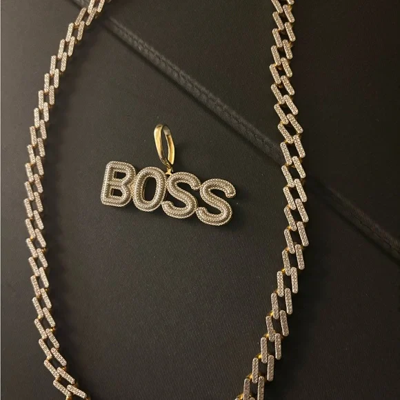 BOSS Gold Necklace for Men